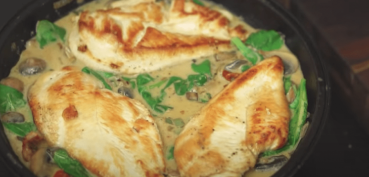 Filé de frango de 1 panela