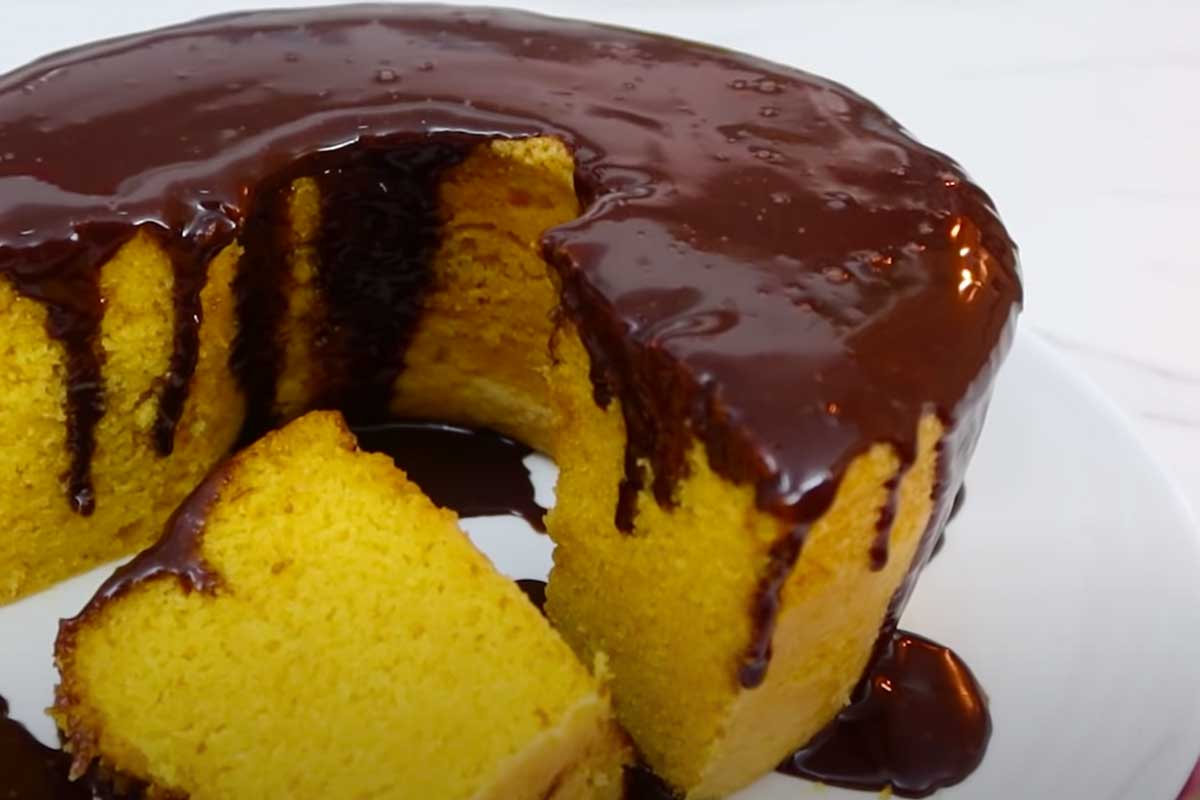 Bolo de cenoura sem óleo