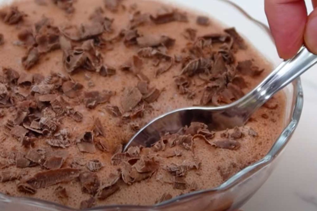 Mousse de chocolate de Nescau