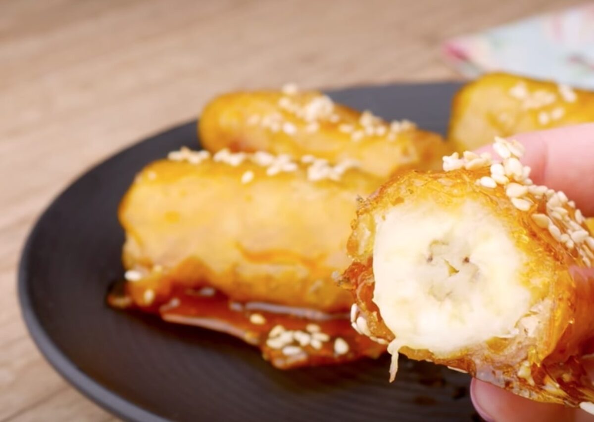 Banana caramelada