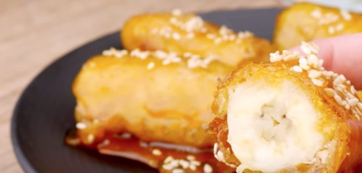 Banana caramelada