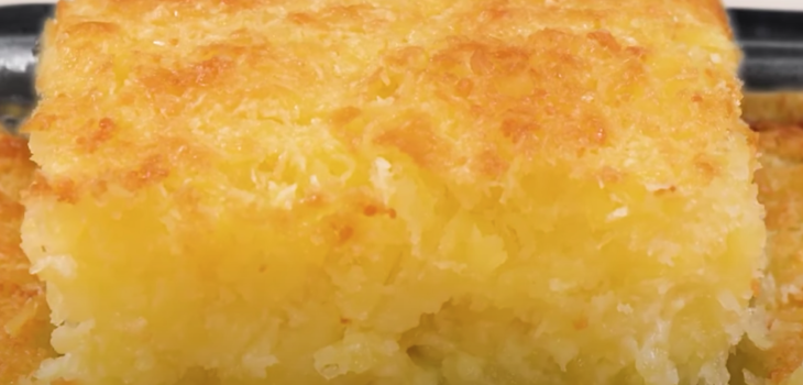 Bolo de mandioca cremoso