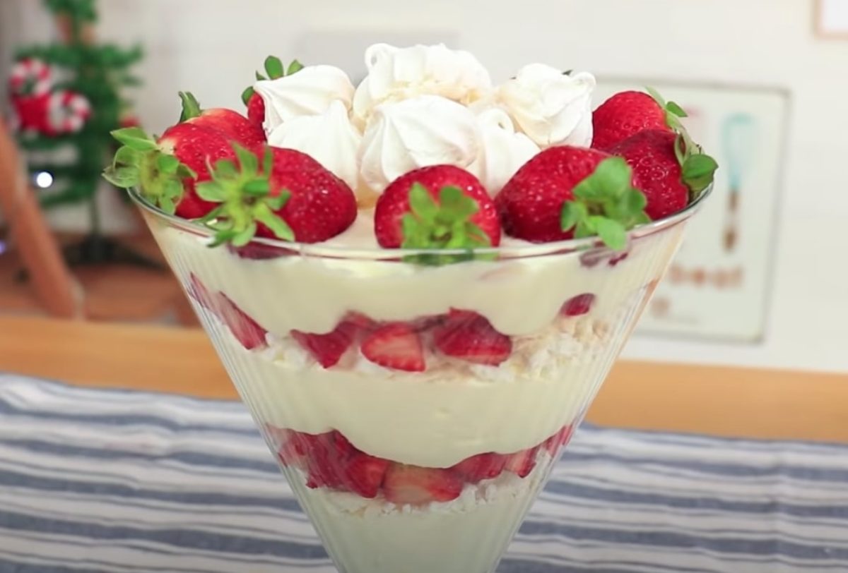 Merengue de morango