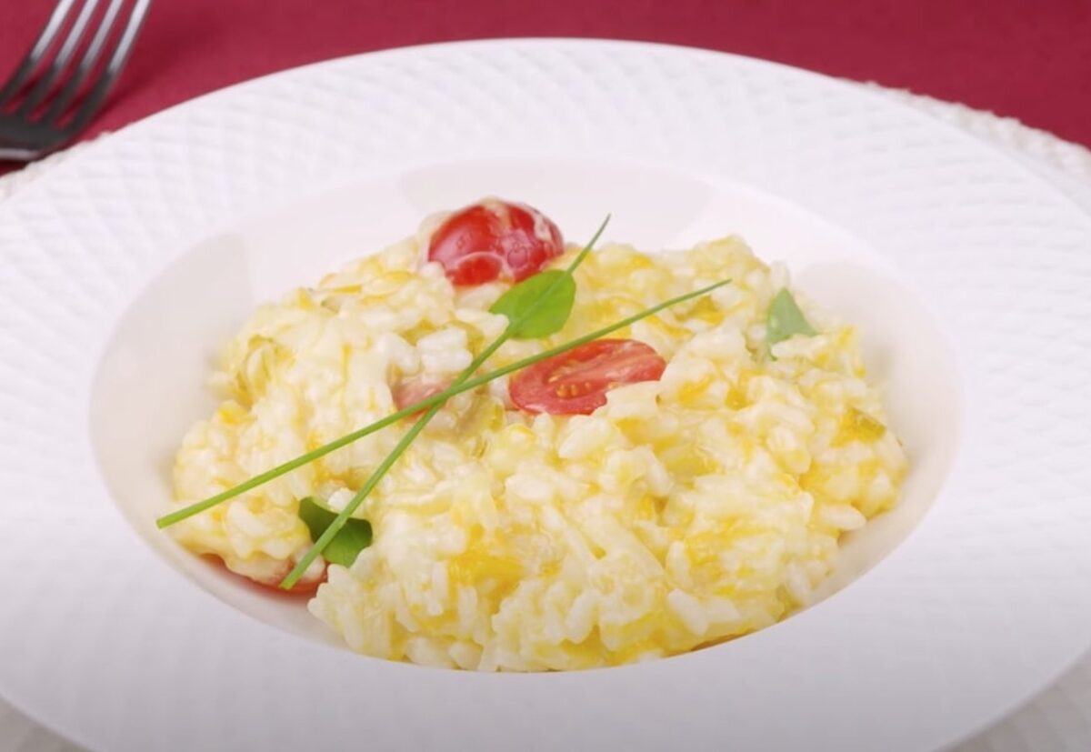 Risoto na panela de pressão