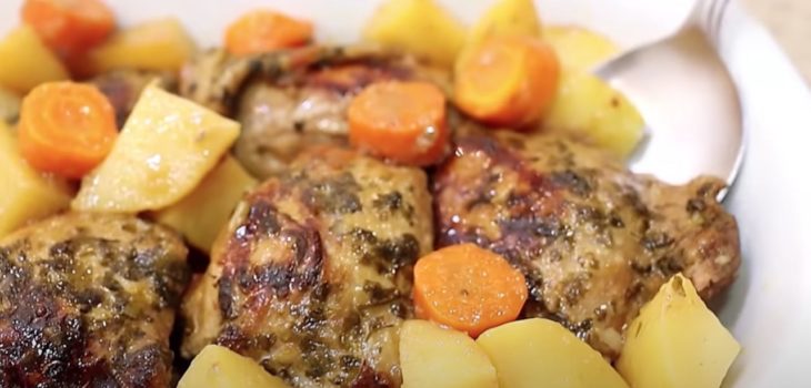 Frango com batatas