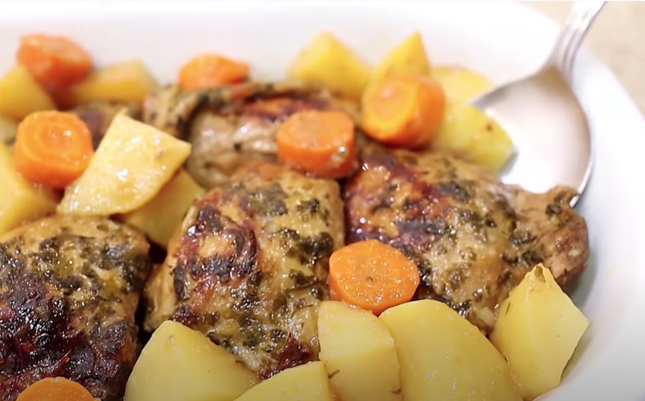 Frango com batatas