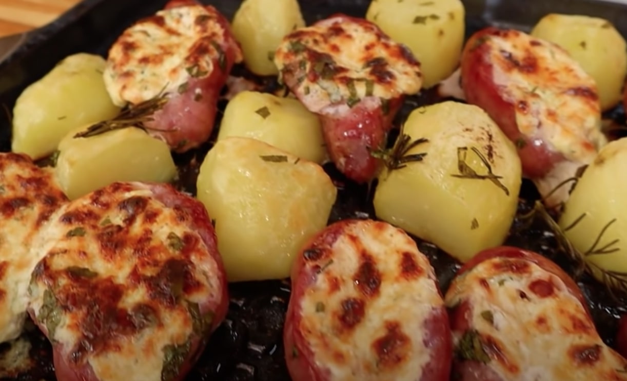 Linguiça recheada