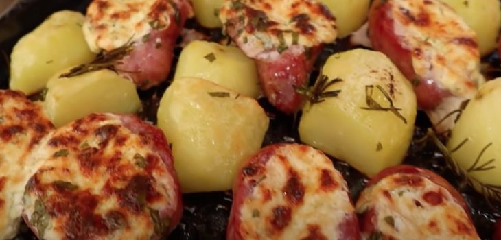 Linguiça recheada