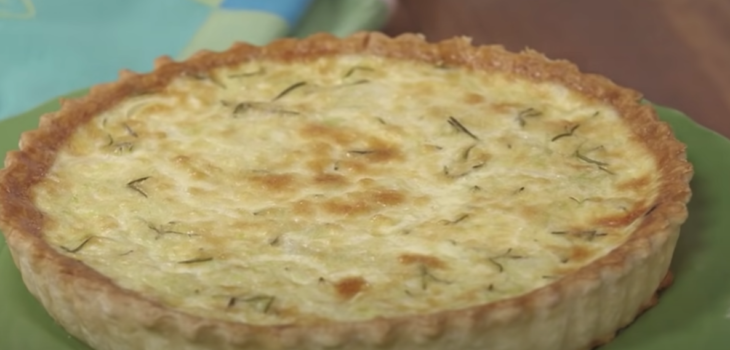 Quiche de alho poro