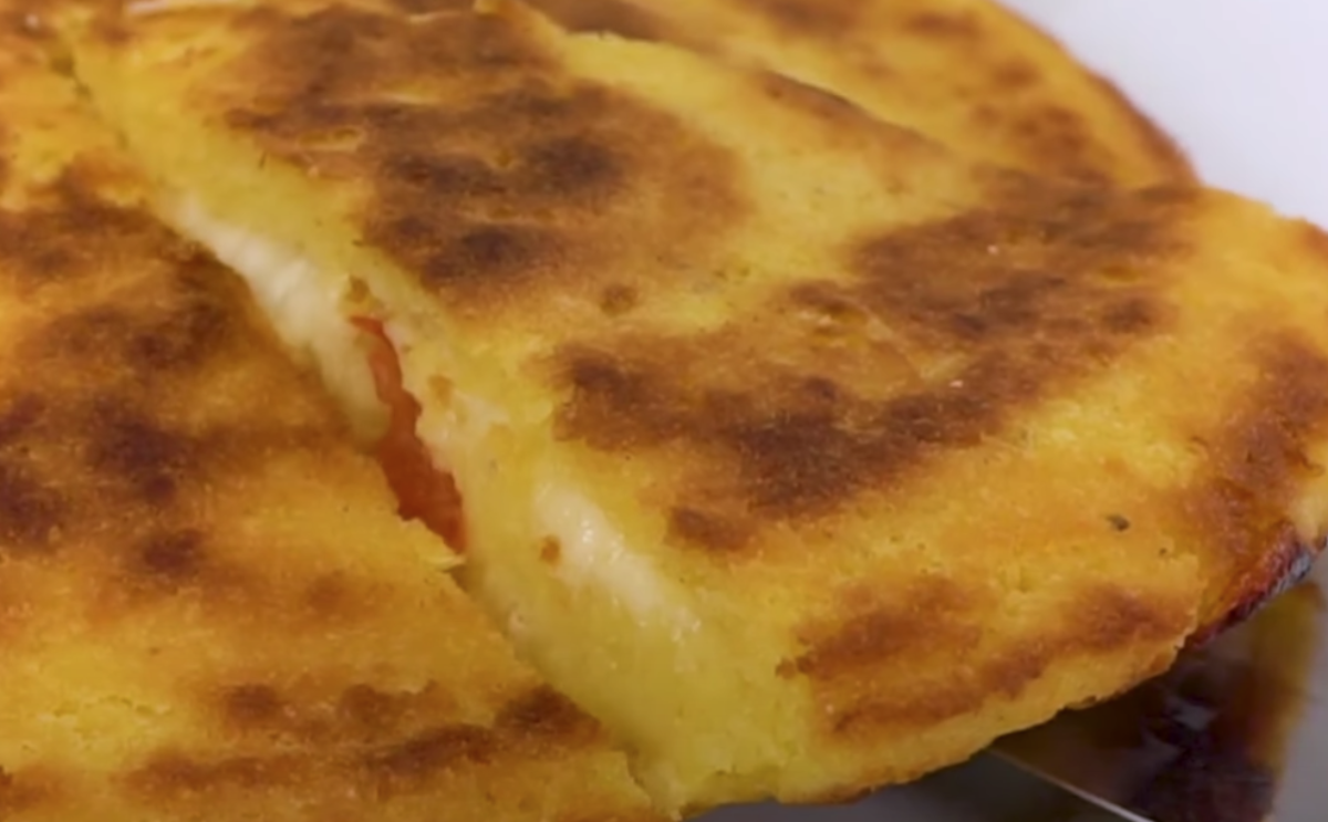 Pão flocão de frigideira