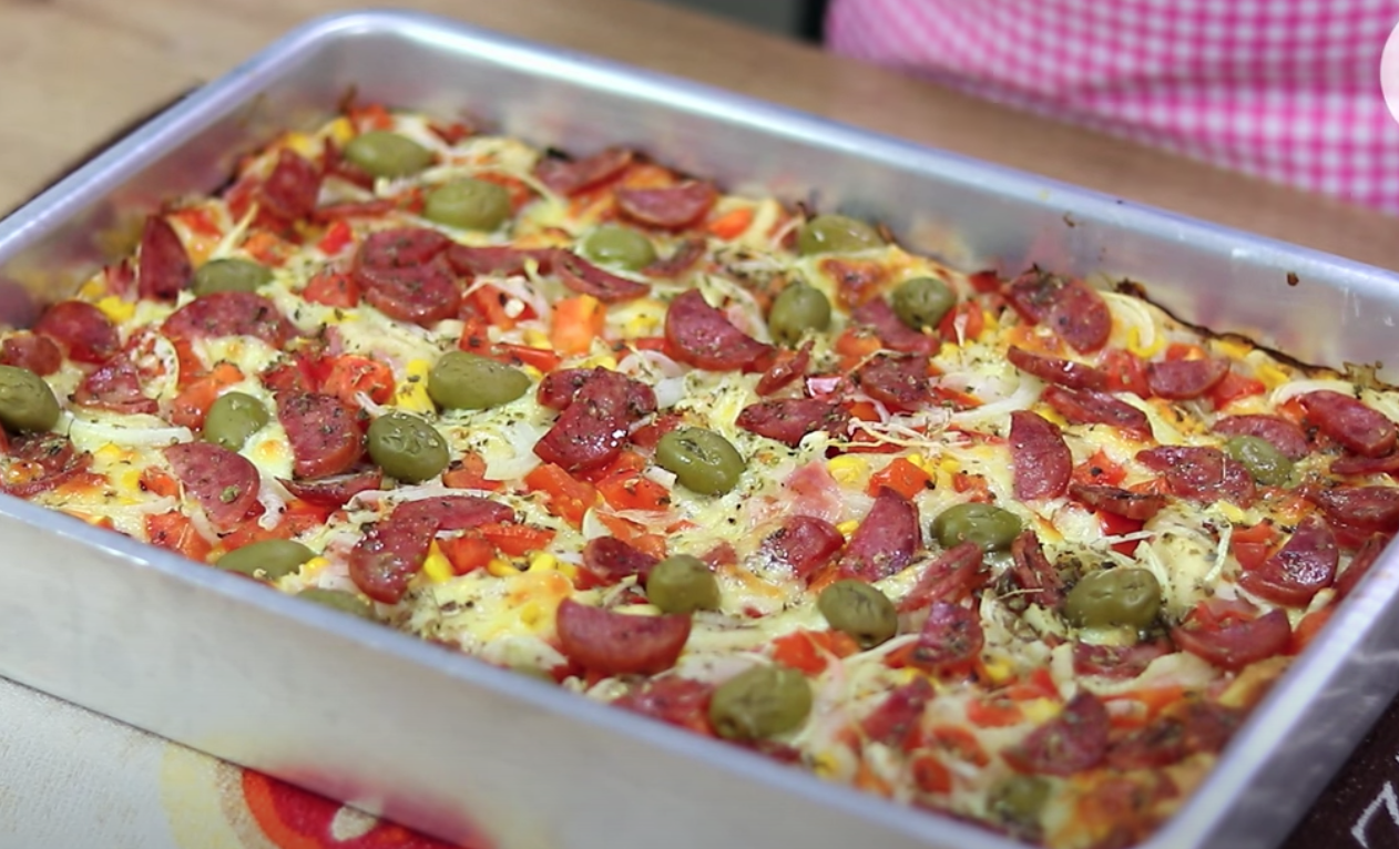 Pizza na travessa
